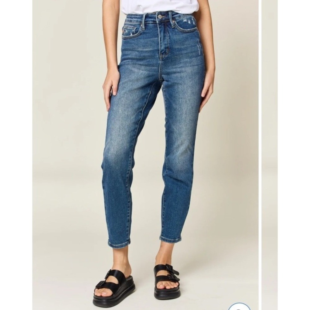 Judy Blue Tummy Control High Waist Slim Jeans 7/28 JB88776 Stretch